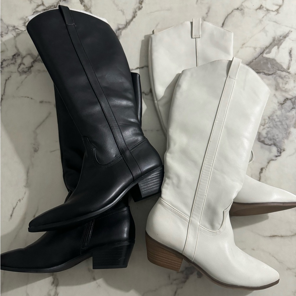 Universal Thread Sadie Wide Calf Western Boots (2 Pairs)